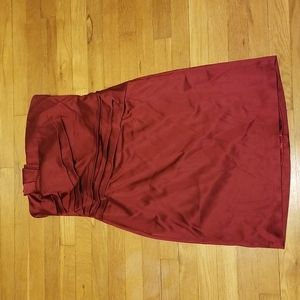 White House Black Market sz 13 Burgundy special occasion dress